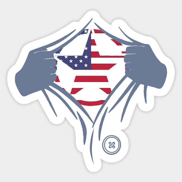 American Star Inside Sticker by FurryBallBunny